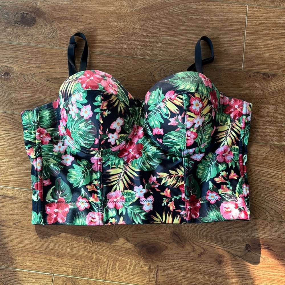 THE SANG Size L Tropical Bustier